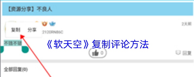 《软天空》复制评论方法