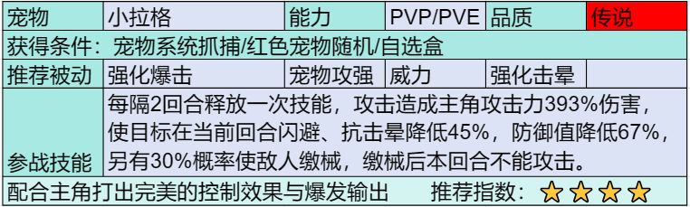 部落大作战传说宠物有哪些